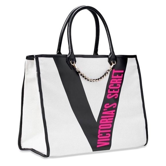 ▪️Victoria’s Secret Ribbon Logo City Tote - Picture 3 of 6